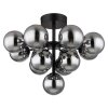 Illuminazione Globo Lighting Grappy Plafoniera Nero, 13-Luci