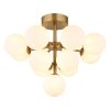 Illuminazione Globo Lighting Grappy Plafoniera Oro, 13-Luci