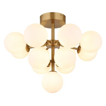 Illuminazione Globo Lighting Grappy Plafoniera Oro, 13-Luci