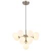 Illuminazione Globo Lighting Grappy Lampadario a sospensione Nichel opaco, 13-Luci