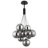 Illuminazione Globo Lighting Ballgi Lampadario a sospensione Nero, 9-Luci