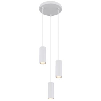 Illuminazione Globo Lighting James Lampadario a sospensione Bianco, 3-Luci