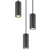 Illuminazione Globo Lighting James Lampadario a sospensione Grigio, 3-Luci