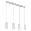 Illuminazione Globo Lighting James Lampadario a sospensione Bianco, 4-Luci