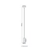 Illuminazione Globo Lighting James Lampadario a sospensione Bianco, 1-Luce