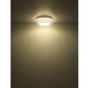 Illuminazione Globo Lighting Klara Plafoniera LED Cromo, 1-Luce, Telecomando