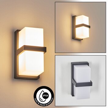 Antua Lampada da parete per esterno, Lampade Up & Down Antracite, 1-Luce