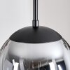 Gastor Lampadario a sospensione, Lampada a sfera 30 cm Ambrato, Chiaro, Grigio fumo, 3-Luci