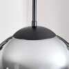 Gastor Lampadario a sospensione, Lampada a sfera 30 cm Grigio fumo, 3-Luci