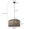 Illuminazione Steinhauer Light Lampada a sospensione Nero, 1-Luce