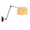 Illuminazione Steinhauer Chic Applique Nero, 1-Luce