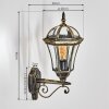 Lavajo Illuminazione esterna, Lampada da parete per esterno Oro, Nero, 1-Luce