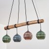 Koyoto Lampadario a sospensione, Lampada a sfera, Lampada a sospensione Écru, Nero, 4-Luci