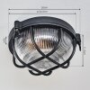 Godel Plafoniera da esterno, Plafoniera Nero, 1-Luce