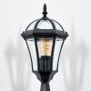 Lavajo Lampada con piedistallo, Illuminazione viale Nero, 1-Luce