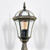 Lavajo Lampada con piedistallo, Illuminazione viale Oro, Nero, 1-Luce