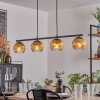 Koyoto Lampadario a sospensione, Lampada a sfera, Lampada a sospensione Oro, Chiaro, 4-Luci