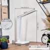 Munkdrup Lampada da tavolo, Lampada da letture LED Bianco, 1-Luce