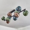 Koyoto Plafoniera, Lampada a sfera Blu, Verde, Ramato, 10-Luci