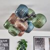 Koyoto Plafoniera, Lampada a sfera Blu, Verde, Ramato, 10-Luci