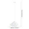 Illuminazione Eglo DOLWEN Lampadario a sospensione Bianco, 1-Luce