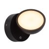 Illuminazione Lucide FINN Lampada da parete per esterno LED Nero, 1-Luce, Sensori di movimento