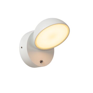 Illuminazione Lucide FINN Lampada da parete per esterno LED Bianco, 1-Luce, Sensori di movimento