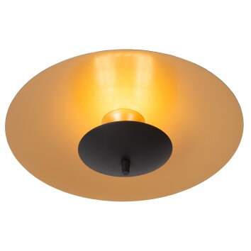 Illuminazione Lucide VULCAN Plafoniera LED Nero, 1-Luce