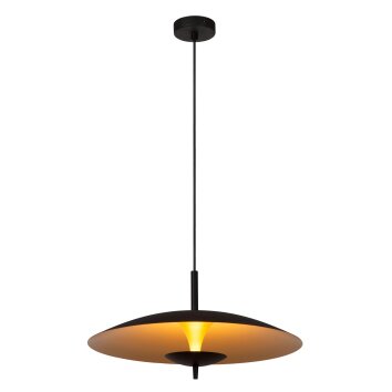 Illuminazione Lucide VULCAN Lampada a sospensione LED Nero, 1-Luce