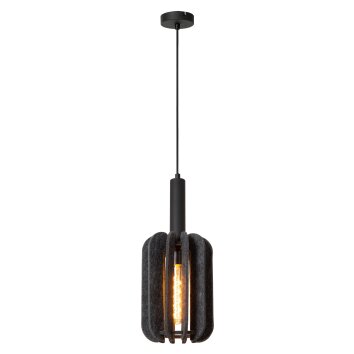 Illuminazione Lucide RAFAL Lampada a sospensione Nero, 1-Luce