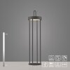 Illuminazione Leuchten Direkt ANSELM Lampada da terra LED Nero, 1-Luce