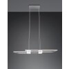 Illuminazione Trio Leuchten ALBANY Lampada a sospensione LED Nichel opaco, 1-Luce, Telecomando