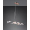 Illuminazione Trio Leuchten ALBANY Lampada a sospensione LED Marrone, 1-Luce, Telecomando