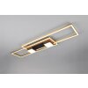 Illuminazione Trio Leuchten ALBANY Plafoniera LED Nero-Oro, 1-Luce, Telecomando