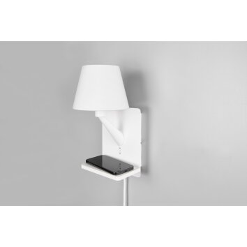 Illuminazione Trio Leuchten Comfort Applique Bianco, 1-Luce