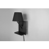 Illuminazione Trio Leuchten Comfort Applique Nero, 1-Luce