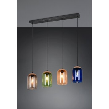 Illuminazione Trio Leuchten Cork Lampada a sospensione Nero, 4-Luci