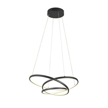 Illuminazione Trio Leuchten Darvin Lampada a sospensione LED Nero, 1-Luce