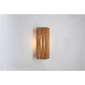 Illuminazione Trio Leuchten Karuni Applique Legno chiaro, 1-Luce