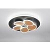 Illuminazione Trio Leuchten Mandala Plafoniera LED Nero-Oro, 1-Luce, Telecomando