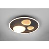 Illuminazione Trio Leuchten Pebble Plafoniera LED Nero, 1-Luce, Telecomando