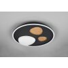 Illuminazione Trio Leuchten Pebble Plafoniera LED Nero, 1-Luce, Telecomando