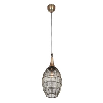 Illuminazione Trio Leuchten SORAYA Lampada a sospensione Ottone antico, 1-Luce