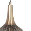 Illuminazione Trio Leuchten SORAYA Lampada a sospensione Ottone antico, 1-Luce