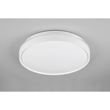 Illuminazione Reality Spacy Plafoniera LED Bianco, 1-Luce, Telecomando