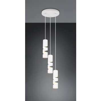 Illuminazione Trio Leuchten Stream Lampada a sospensione Bianco, 3-Luci