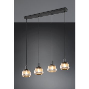 Illuminazione Trio Leuchten Tarifa Lampada a sospensione Nero, 4-Luci