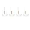 Illuminazione Trio Leuchten Celeste Lampada a sospensione LED Marrone, 1-Luce