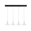 Illuminazione Trio Leuchten Celeste Lampada a sospensione LED Marrone, 1-Luce