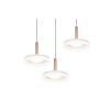 Illuminazione Trio Leuchten Celeste Lampada a sospensione LED Marrone, 1-Luce